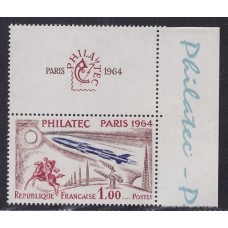 FRANCIA 1964 ESTAMPILLA COMPLETA NUEVA MINT ESAPCIO COHETERIA CABALLOS 35 €
